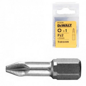 Бита торсионная DeWALT DT7218_1 "Extra Grip" Pz2, L=25мм, 1шт