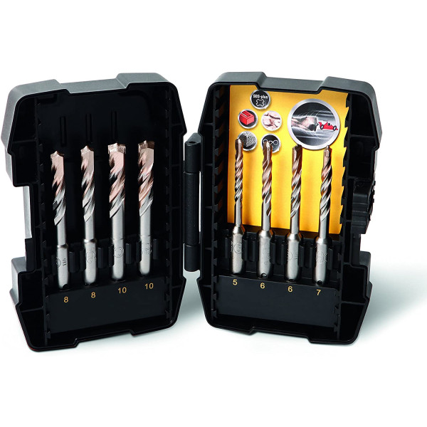 Картинка - Набор буров STANLEY FATMAX STA88101 SDS-Plus STANLEY 8 шт (5 мм, 6 мм,7 мм, 8 мм,10 мм)