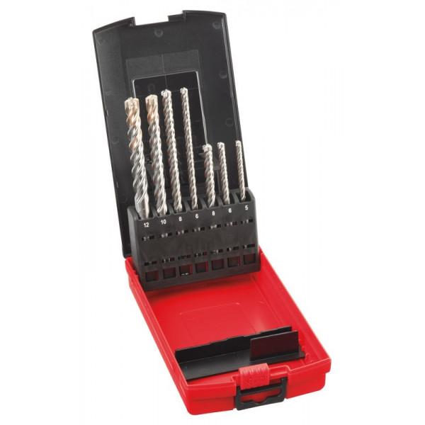 Картинка - Набор буров Milwaukee SDS-Plus MX4 (4932451464) 7 шт (5 мм, 6 мм, 8 мм, 10 мм, 12 мм)