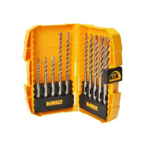 Картинка - Набор буров DeWalt DT7935B SDS-Plus 10 шт (5 мм, 6 мм, 7 мм, 8 мм, 9 мм, 10 мм, 12 мм)