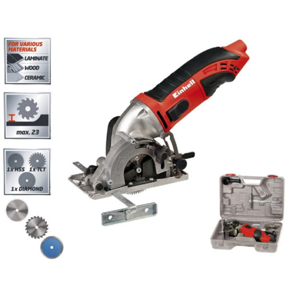 Фото - Пила циркулярна міні Einhell TC-CS 860 Kit