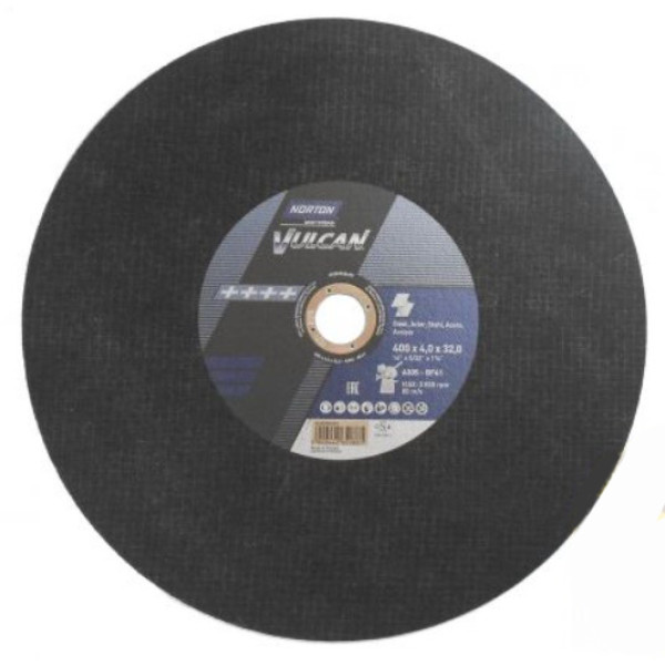 Фото - Диск відрізний по металу Norton Vulcan Fixed 400х32 70V116