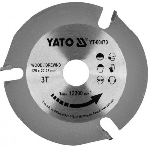 Диск пильный по дереву Yato 125x22.23x3.8 YT-60470