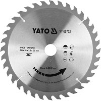 Диск пильный победитовый по дереву 255x30x3.0x2.0 YATO YT-60732