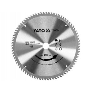 Диск пильный победитовый по дереву 315х30х3.5х2.5 YATO YT-60794