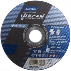 Диск отрезной по металлу Norton Vulcan 125х22.2 70V102