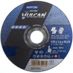 Диск отрезной по металлу Norton Vulcan 125х22.2 70V104