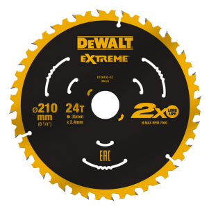 Диск пильный DeWALT Extreme 210х30 DT20432