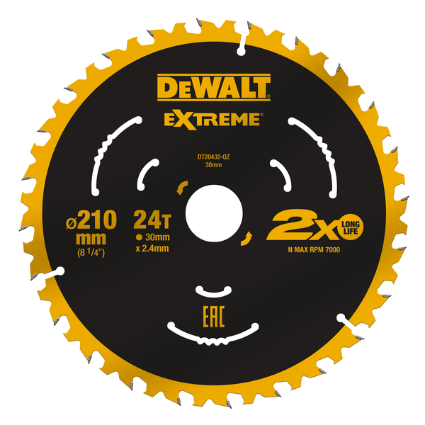 Фото - Диск пиляльний DeWALT Extreme 210х30 DT20432