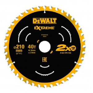 Диск пильный DeWALT Extreme 210х30 DT20433