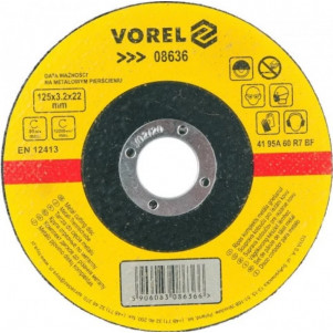 Диск отрезной по металлу 125х3/2х22 VOREL 8636