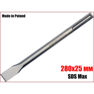 Долото плоское STHOR SDS-Max для перфоратора; ф= 18 мм, раб. b=25 мм, l=280 мм