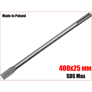 Долото плоское STHOR SDS-Max для перфоратора; ф= 18 мм, раб. b=25 мм, l=400 мм