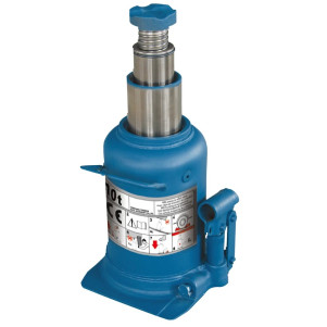 Домкрат гідравлічний пляшковий GTM TH810001 10т (210-520мм) двохштоковий Домкрат гідравлічний пляшковий GTM TH810001 10т (210-520мм) двохштоковий