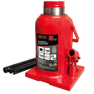 Домкрат гідравлічний пляшковий GTM TH95004 50т (280-450мм) Домкрат гідравлічний пляшковий GTM TH95004 50т (280-450мм)