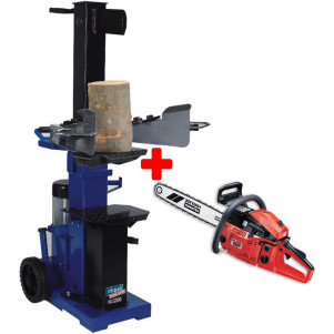 Гидравлический дровокол Scheppach HL1200 + бензопила ZENOAH CA5000C