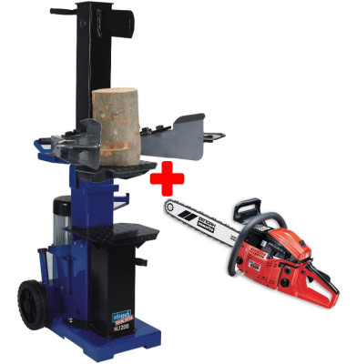 Гидравлический дровокол Scheppach HL1200 + бензопила ZENOAH CA5000C