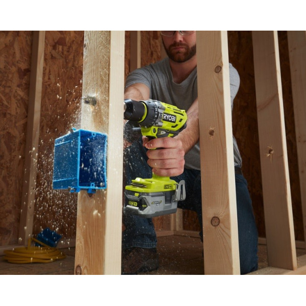 Картинка - Ударная дрель-шуруповерт RYOBI R18PD7-0