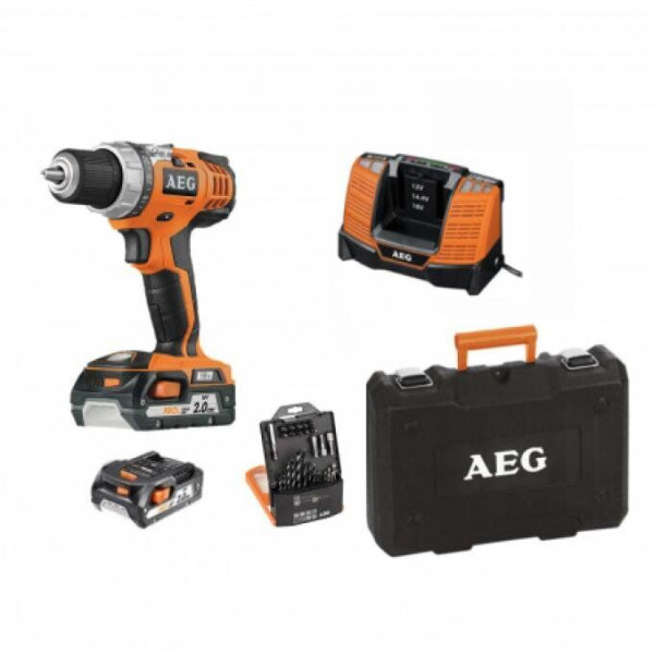 Фото - Акумуляторна дриль шуруповерт AEG BS18C2LI-202CSET