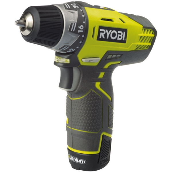 Картинка - Дрель-шуруповерт Ryobi R12DD-LL13S