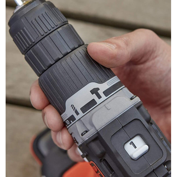 Картинка - Аккумуляторная дрель-шуруповерт с ударом BLACK+DECKER BDCHD12S1