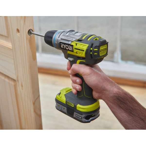 Картинка - Ударная дрель-шуруповерт RYOBI R18PDBL-0