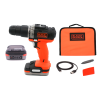 Картинка 2 - Аккумуляторная дрель-шуруповерт с ударом BLACK+DECKER BDCHD12S1