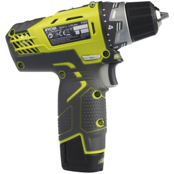 Картинка - Дрель-шуруповерт Ryobi R12DD-LL13S