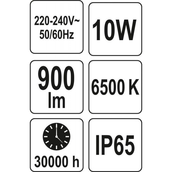 Фото - Прожектор з SMD-діодним випромінювачем YATO YT-81822