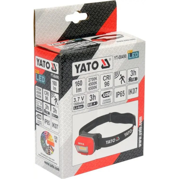 Фото - Налобний ліхтар YATO YT-08490