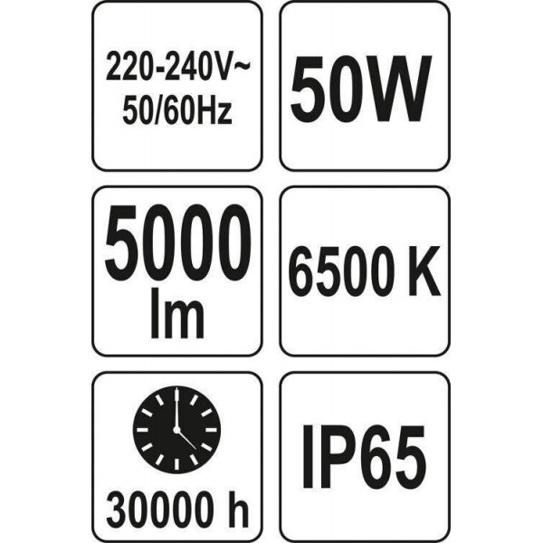 Фото - Прожектор з SMD-діодами YATO YT-81825