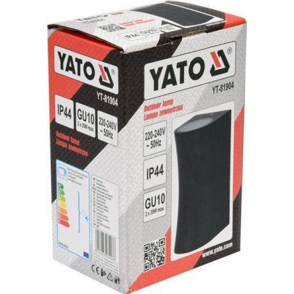 Фото - Світильник 2-LED настінний мережевий YATO YT-81904