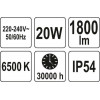 Фото 5 - Прожектор з SMD-діодами і датчиком руху YATO YT-81827