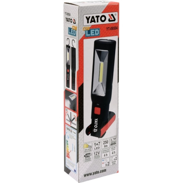 Картинка - Фонарь переносной светодиодный аккумуляторный YATO YT-08504