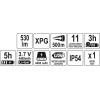 Картинка 9 - Фонарь LED-диодный аккумуляторный с ручкой YATO YT-08579