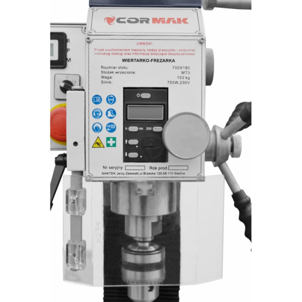 Картинка - Сверлильно-фрезерный станок CORMAK HK25A VARIO