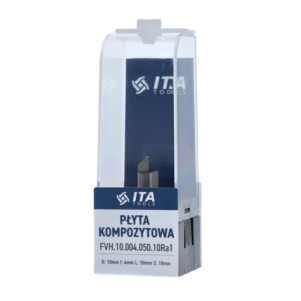 Твердосплавная концевая фреза для сгибания ITA Z1 D=10 I=4,12 L=50 S=10 RH A=90 град d1=1,8 FVH.10.004.050.10RaE