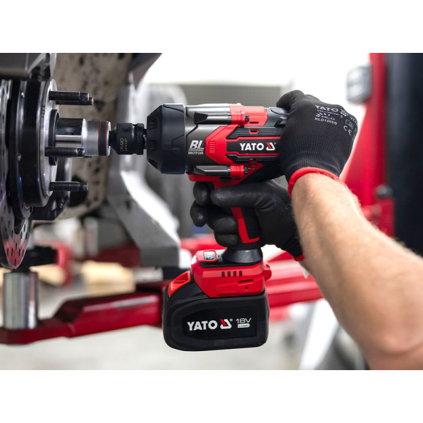 Картинка - Гайковерт ударный аккумуляторный YATO YT-828073