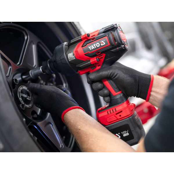 Картинка - Гайковерт ударный аккумуляторный YATO YT-828073