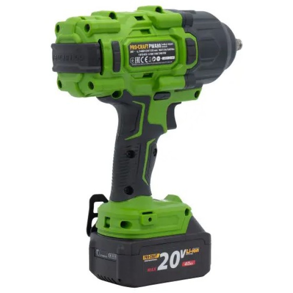 Картинка - Гайковерт аккумуляторный PRO-CRAFT PWA-80 с комплектом