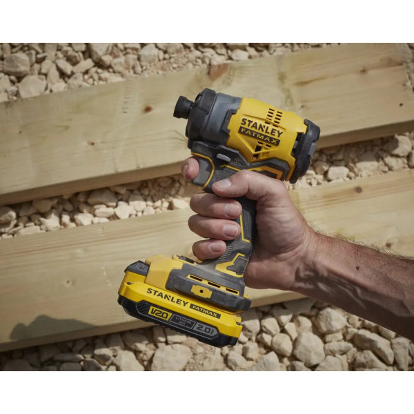 Фото - Акумуляторний ударний гвинтоверт STANLEY FATMAX SBF810D2K