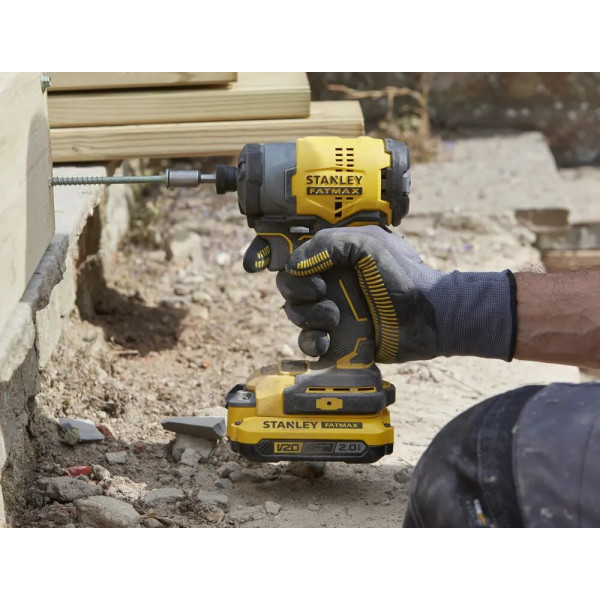 Фото - Акумуляторний ударний гвинтоверт STANLEY FATMAX SBF810D2K