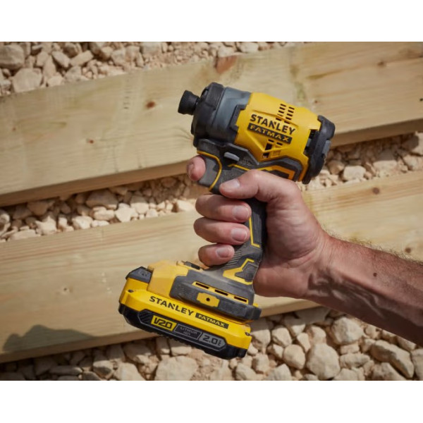 Фото - Гвинтоверт акумуляторний ударний STANLEY FatMax SFMCF810B