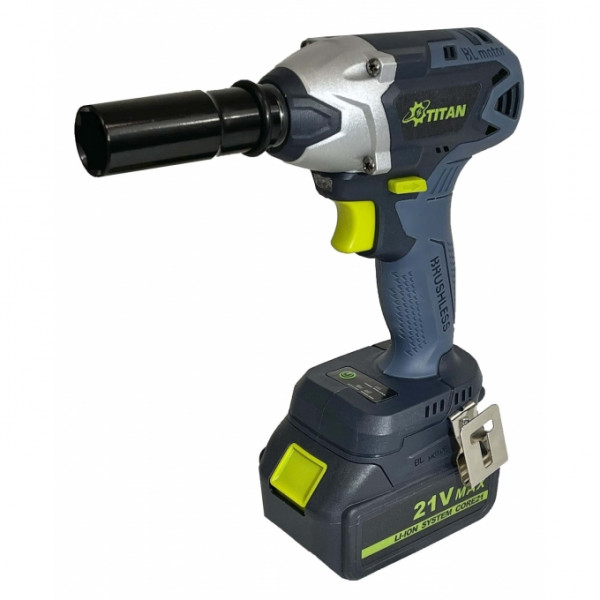 Картинка - Аккумуляторный ударный гайковерт TITAN Brushless PIW4021B-CORE