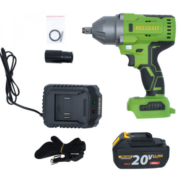 Картинка - Гайковерт аккумуляторный PRO-CRAFT PWA-42 с комплектом (с 1 аккумулятором + зарядка)