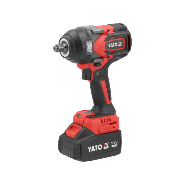 Картинка - Гайковерт ударный бесщеточный аккумуляторный YATO YT-828071