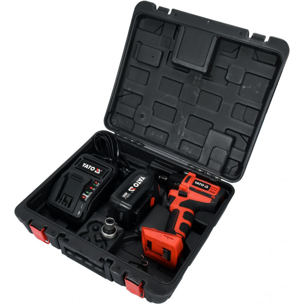 Картинка - Аккумуляторный гайковерт 250 Нм YATO YT-82802