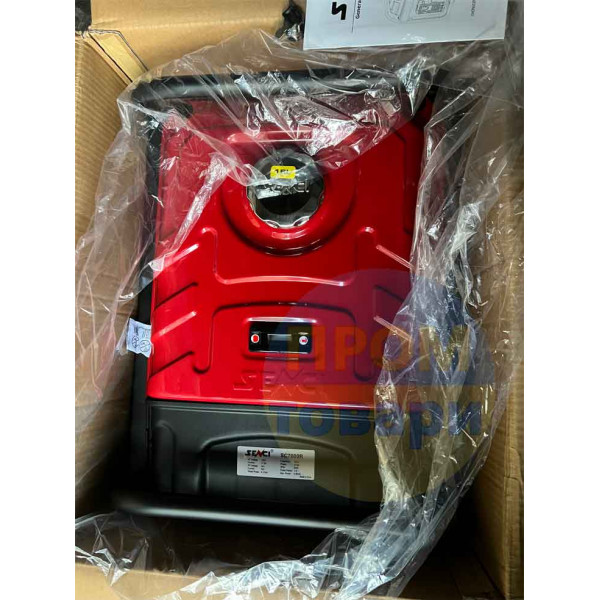 Картинка Бензиновый генератор SENCI SC7000R (4.3 кВт) + пульт дистанционного управления - 