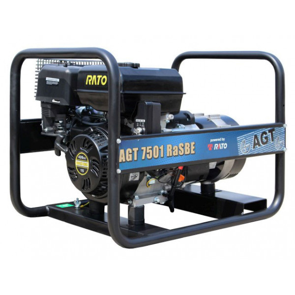 Картинка - Бензиновый генератор AGT 7501 RaSBE