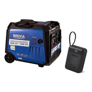 Генератор Brevia інверторний бензиновий 6,0 кВт (ном 5,5 кВт) з електростартером GP6000iES